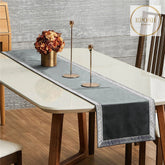 Velvet Table Runner Grey