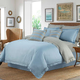 Sky Blue Embellish Duvet Set