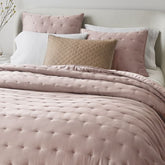 Velvet Bedspread Tea Pink