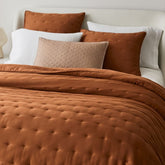 Velvet Bedspread Coral