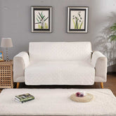 Quilted Sofa covers Non-slip - White