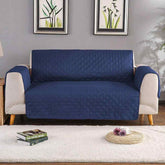 Quilted Sofa covers Non-slip - Navy Blue