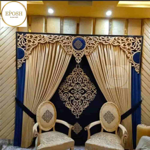PREMIUM VELVET CURTAINS AND BLIND -102