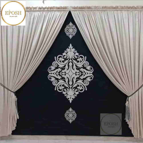 PREMIUM VELVET CURTAINS AND BLIND -103
