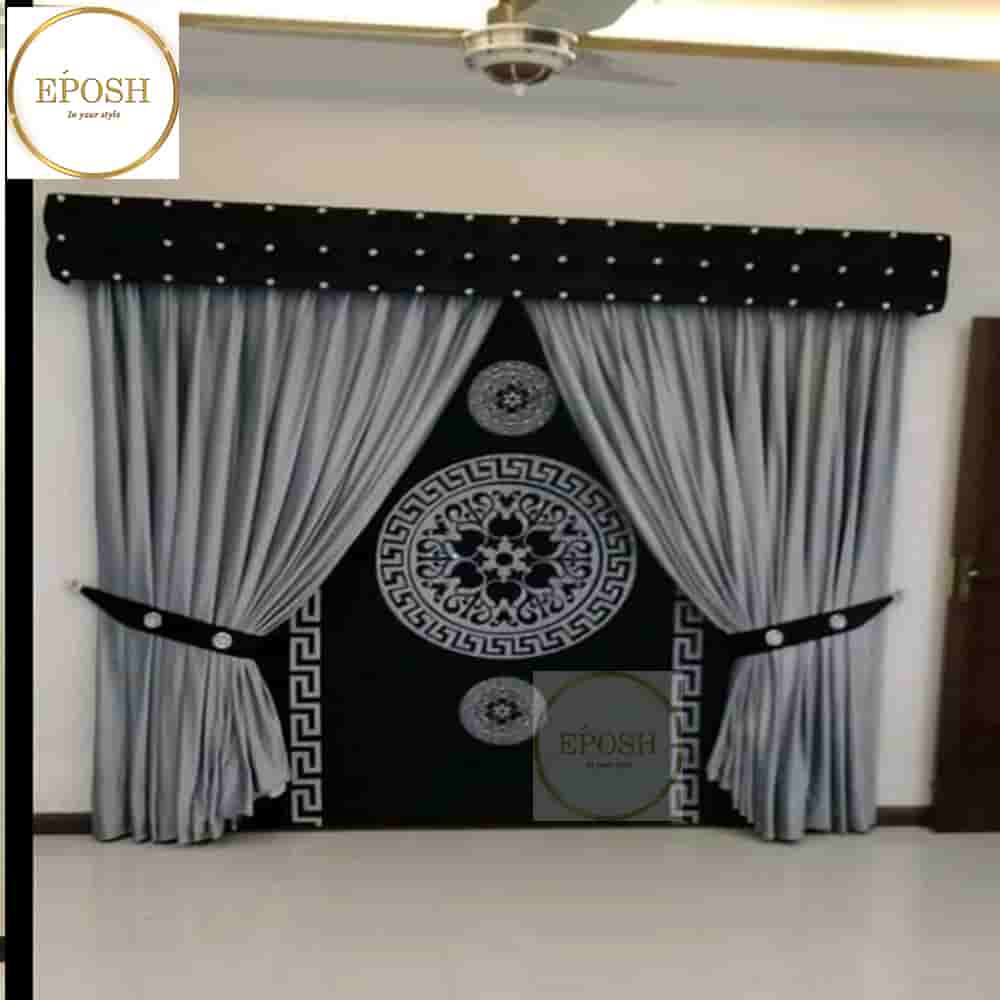 PREMIUM VELVET CURTAINS AND BLIND -105