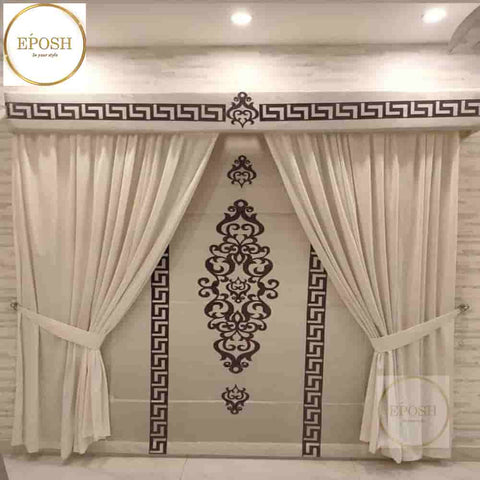 PREMIUM VELVET CURTAINS AND BLIND -106