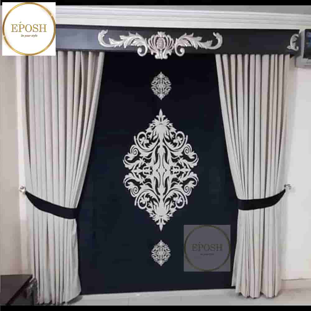 PREMIUM VELVET CURTAINS AND BLIND -108