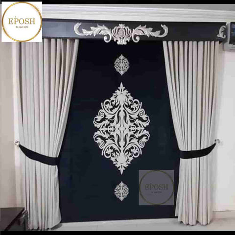 PREMIUM VELVET CURTAINS AND BLIND -108