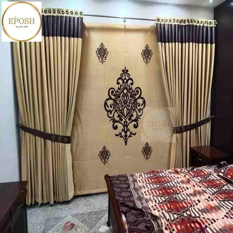 PREMIUM VELVET CURTAINS AND BLIND -109