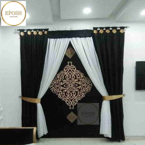 PREMIUM VELVET CURTAINS AND BLIND -110