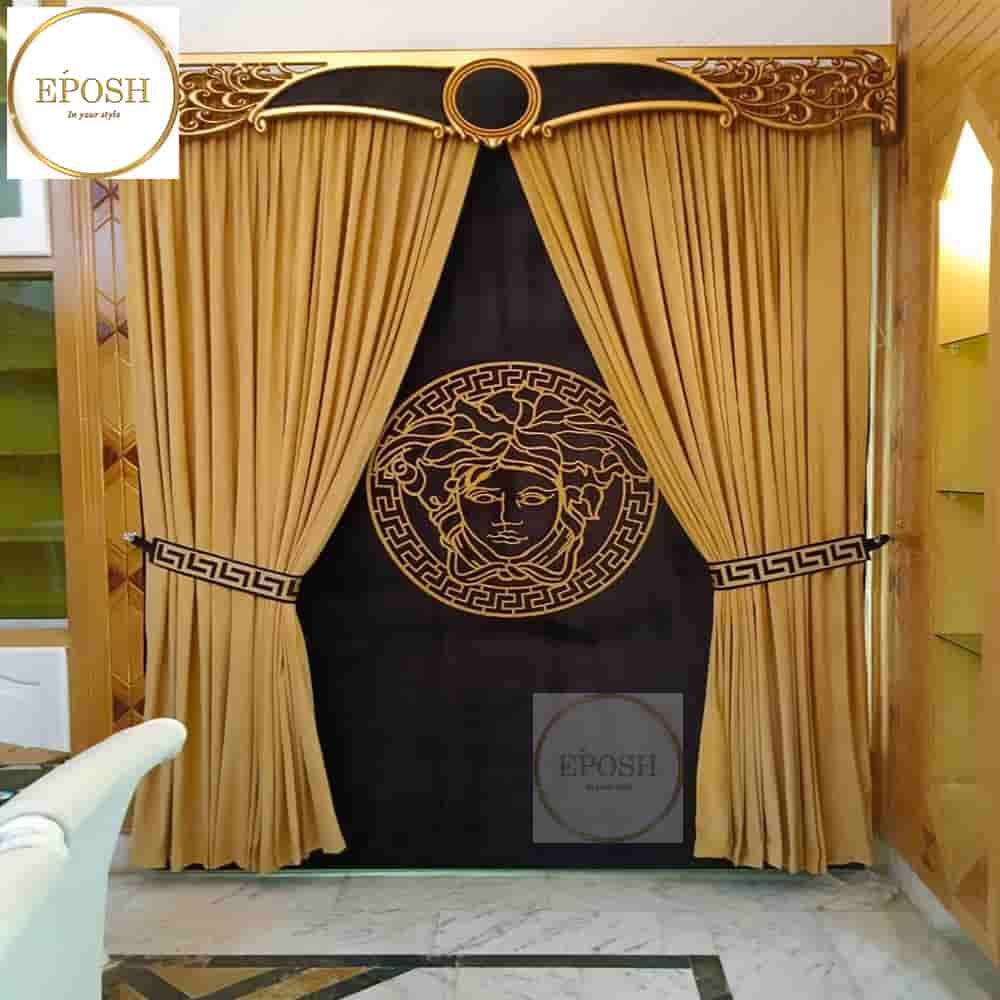 PREMIUM VELVET CURTAINS AND BLIND -111