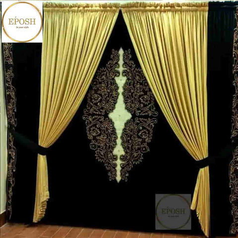 PREMIUM VELVET CURTAINS AND BLIND -112