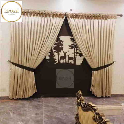 PREMIUM VELVET CURTAINS AND BLIND -116