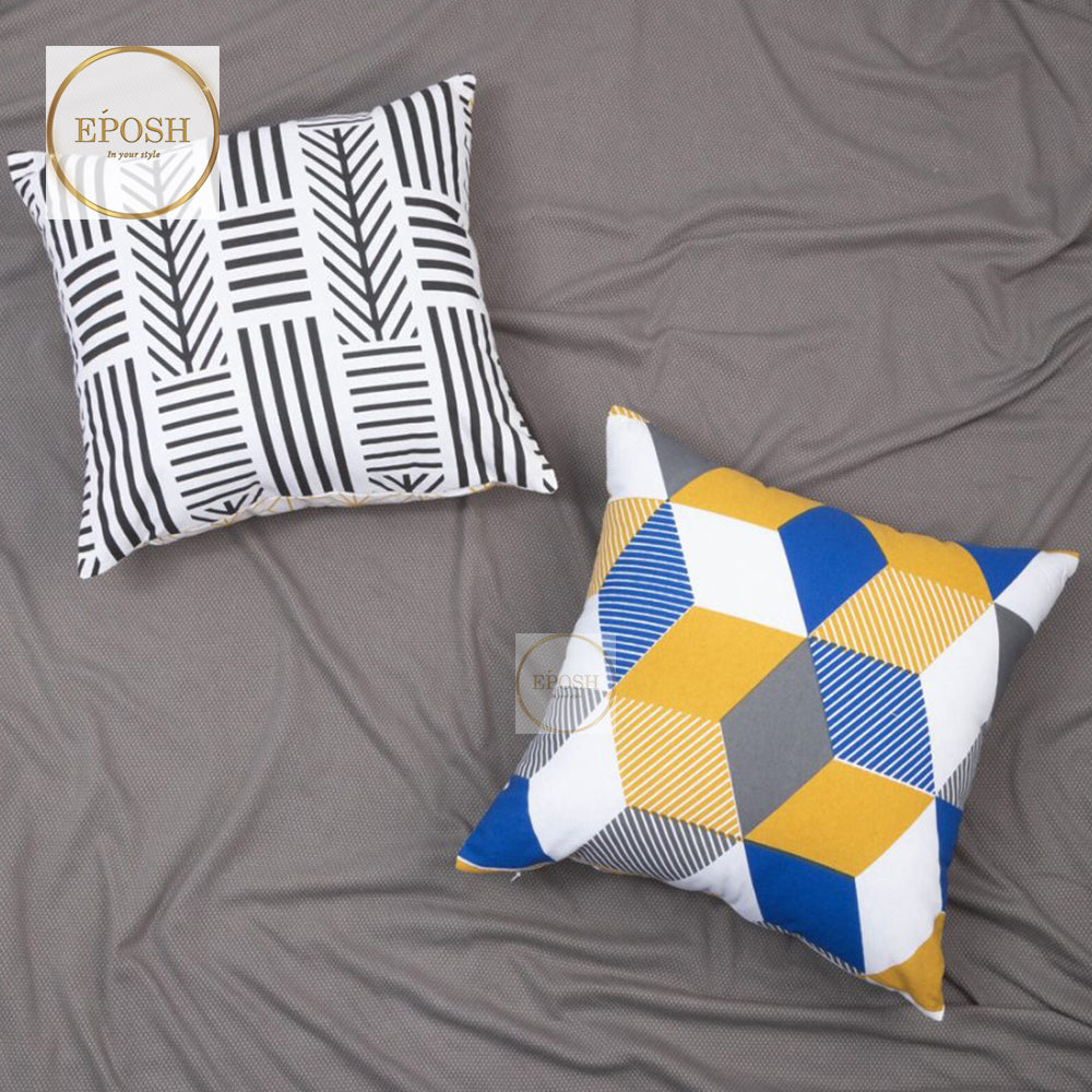 Pack of 2 Velvet Printed cushion - VC0010