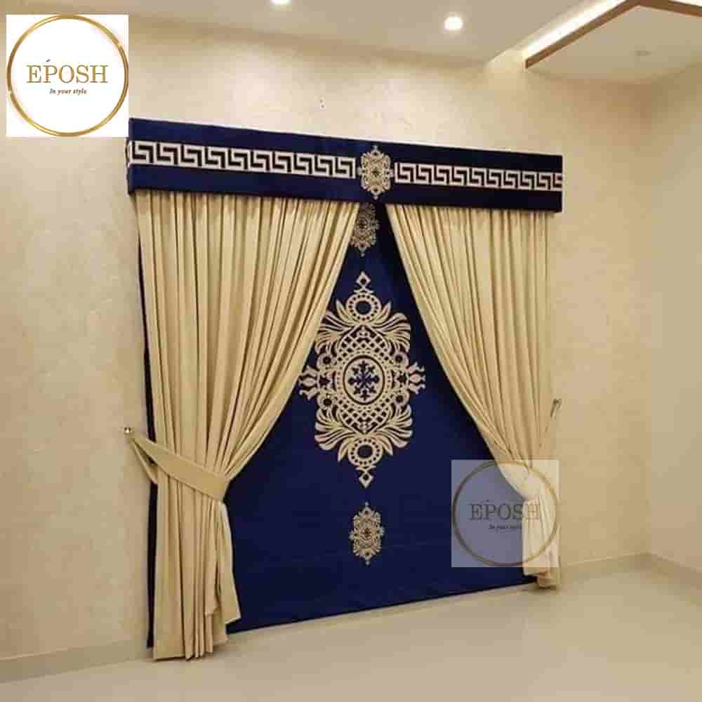 PREMIUM VELVET CURTAINS AND BLIND -011