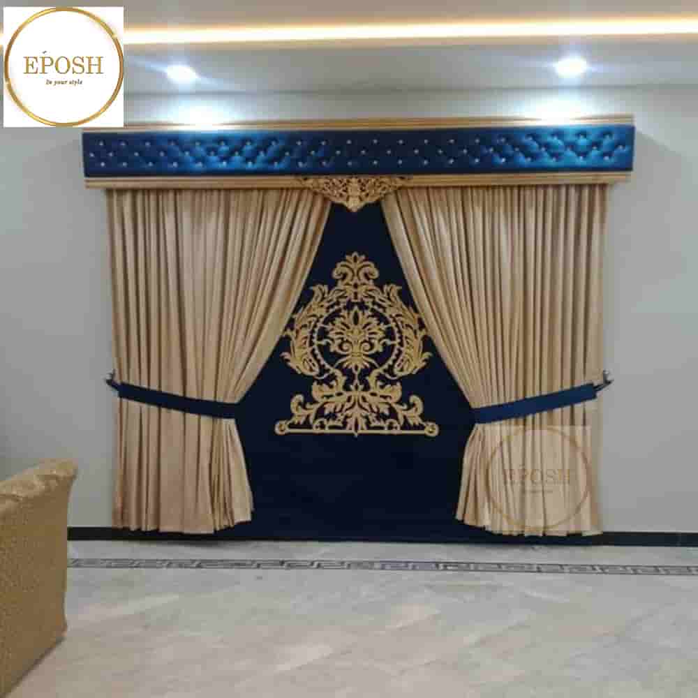 PREMIUM VELVET CURTAINS AND BLIND -123