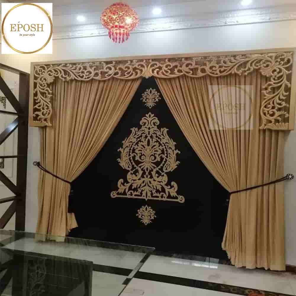 PREMIUM VELVET CURTAINS AND BLIND -124