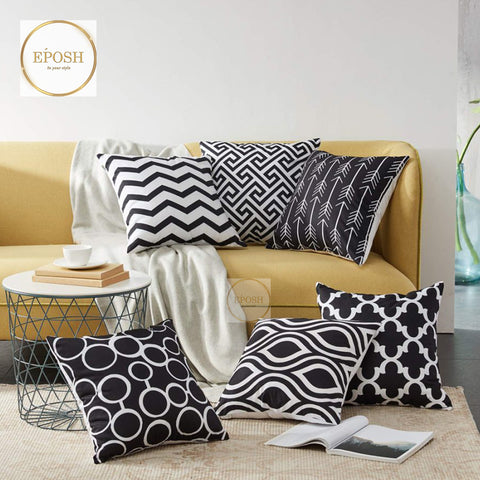 Pack of 6 Velvet Printed cushion - VC0011