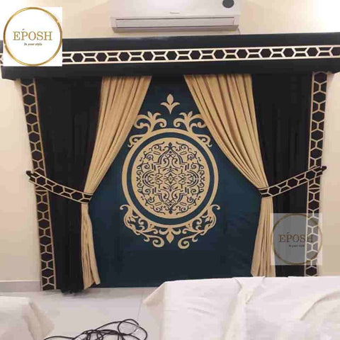 PREMIUM VELVET CURTAINS AND BLIND -015