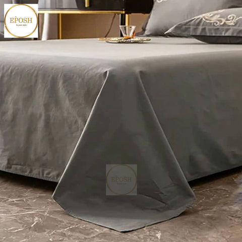 Luxury Embroidery Duvet Set - Grey