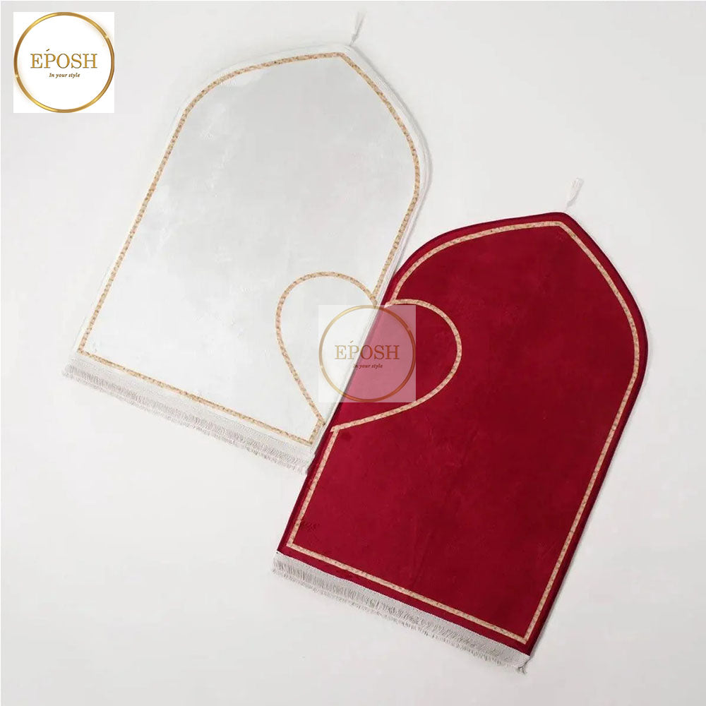 Personalised Prayer Mat Set with Heart Design (Embroidered)
