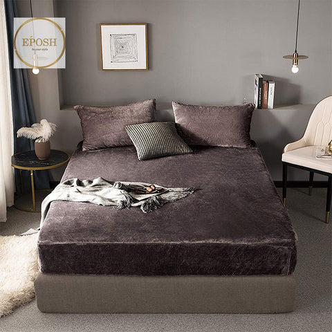 Velvet spread Sheet - Chocalate Brown