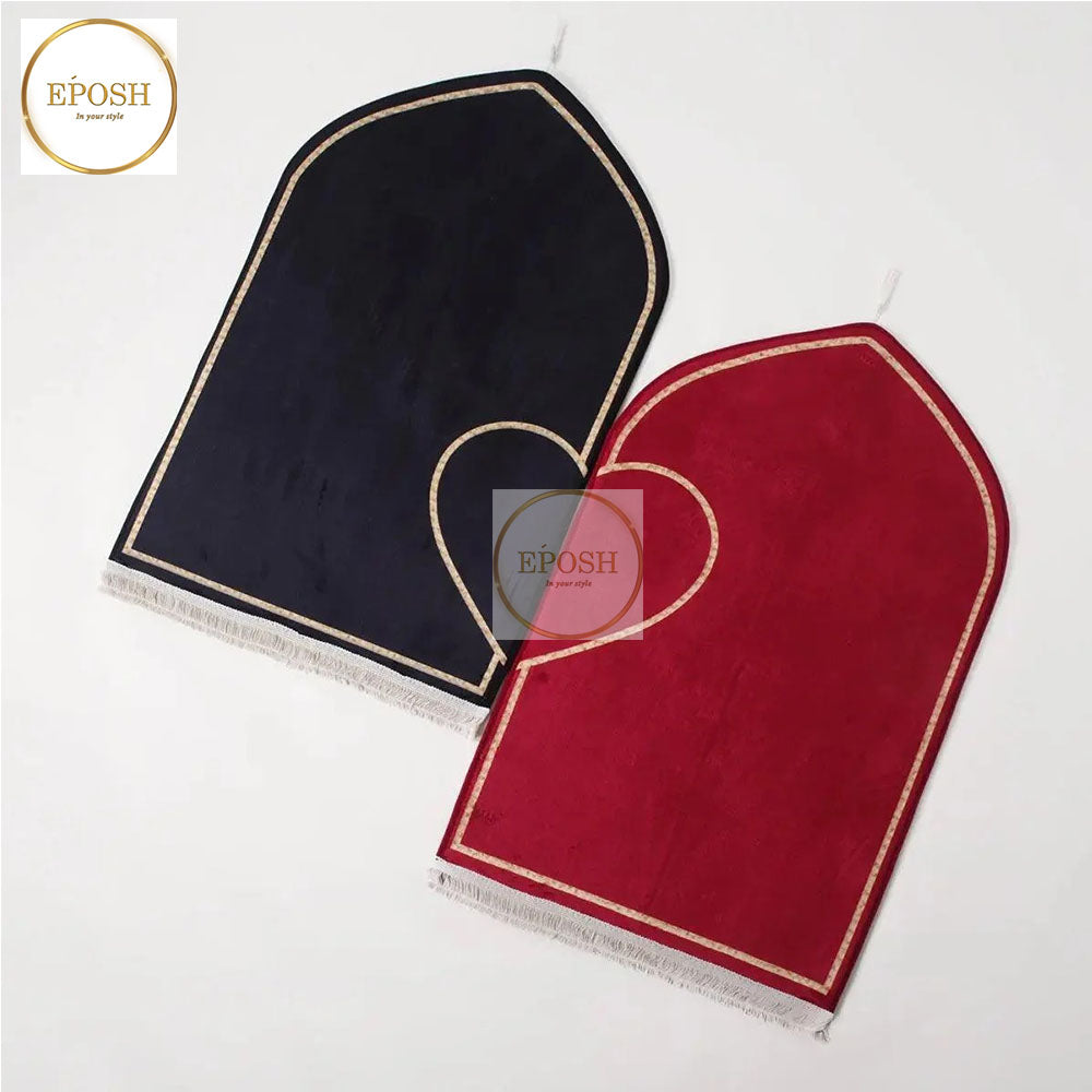 Personalised Prayer Mat Set with Heart Design (Embroidered)