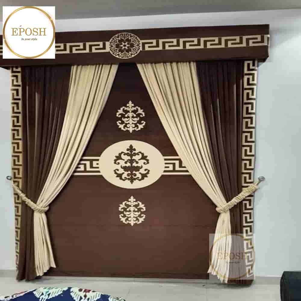 PREMIUM VELVET CURTAINS AND BLIND -020