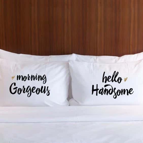 2 PCs Digital Printed Couple Pillow-Gorgeous/Handsome