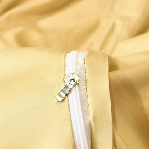 Luxury Embroidered Duvet Set - Yellow