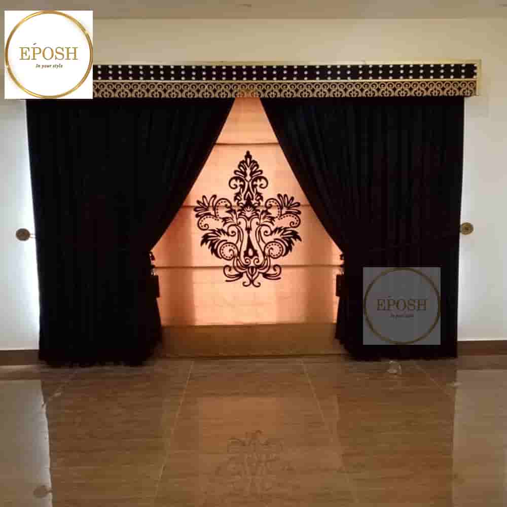 PREMIUM VELVET CURTAINS AND BLIND -021