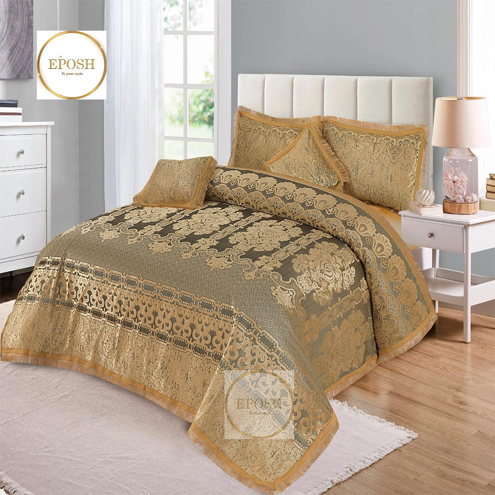 Fancy bridal Palachi Bed Sheet Set 5 Pcs - EP109