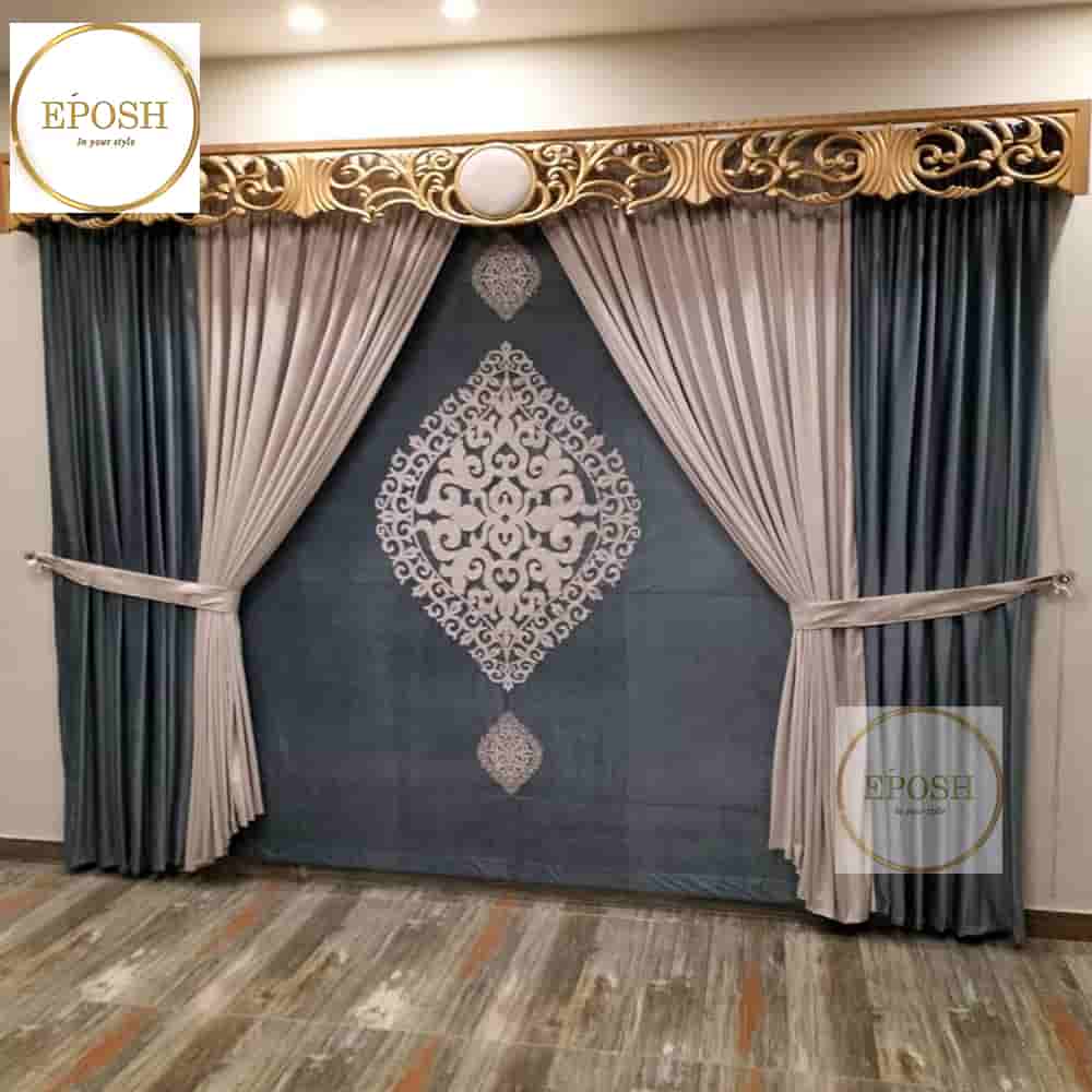 PREMIUM VELVET CURTAINS AND BLIND -022