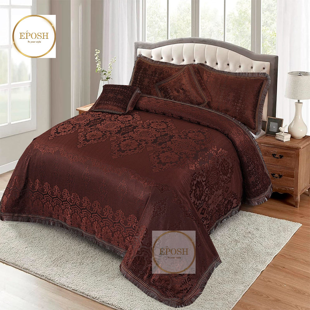 Fancy bridal Palachi Bed Sheet Set 5 Pcs - EP103