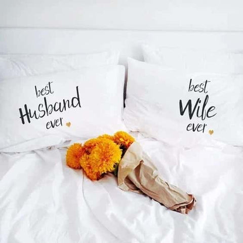 2 PCs Digital Printed Couple Pillow-Best Husband/Wife