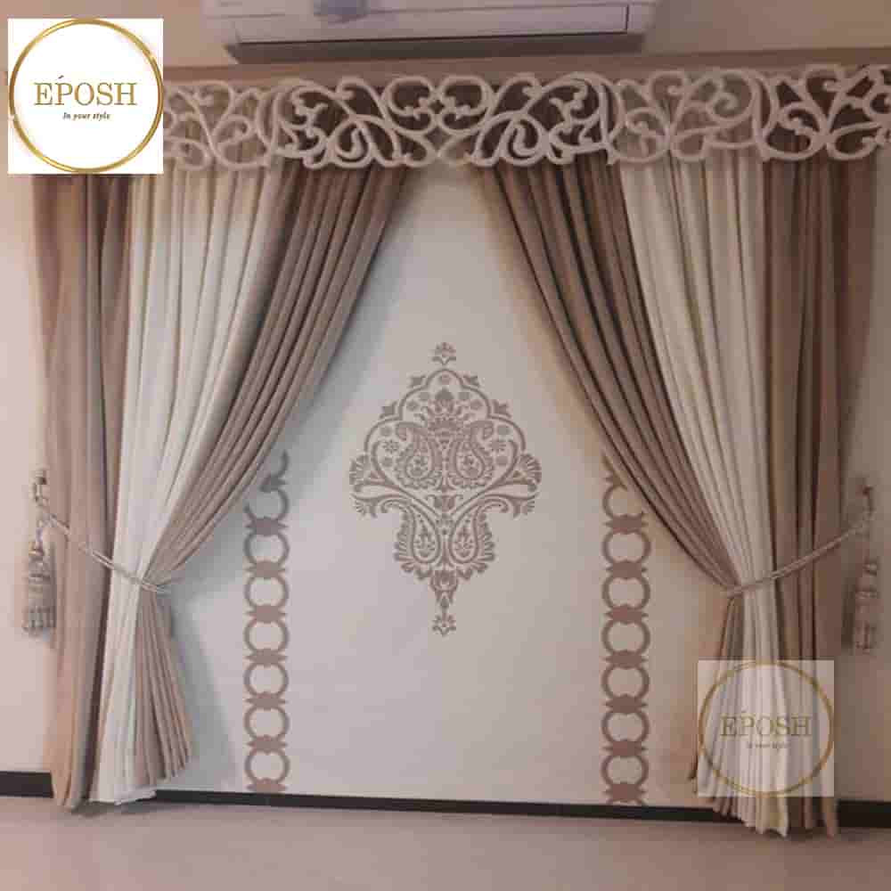 PREMIUM VELVET CURTAINS AND BLIND -026