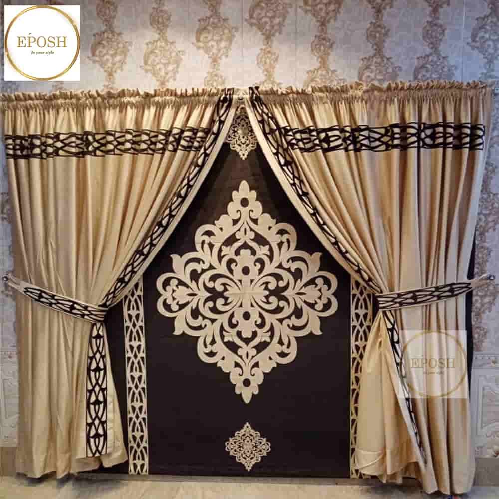 PREMIUM VELVET CURTAINS AND BLIND -028