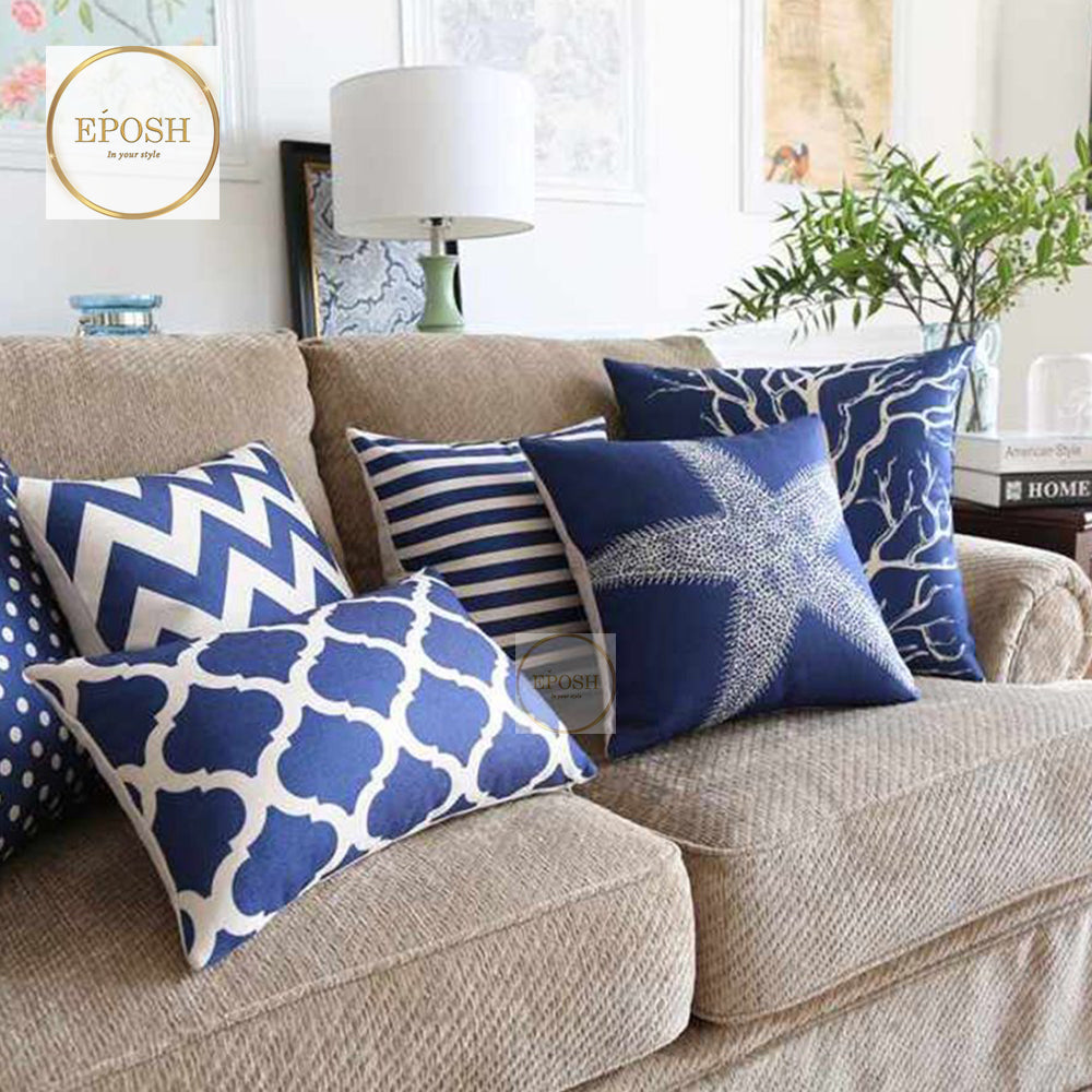 Pack of 6 Velvet Printed cushion - VC0002