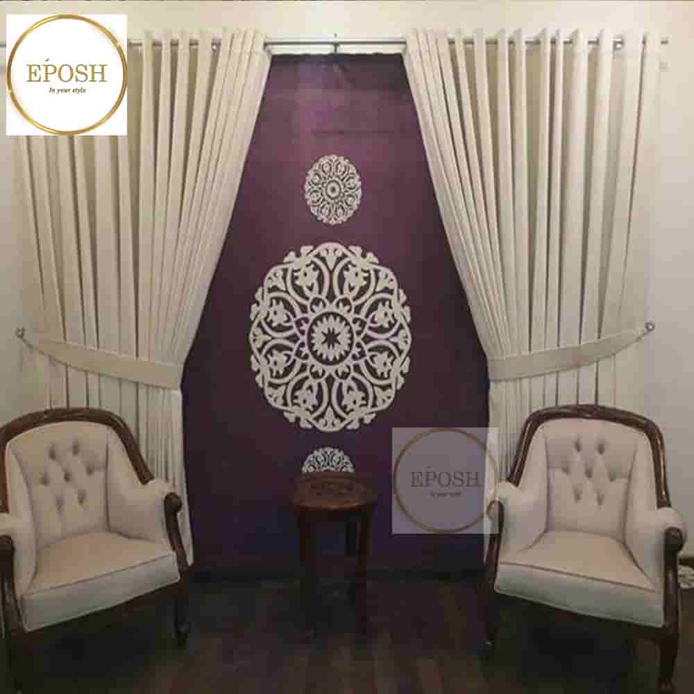 PREMIUM VELVET CURTAINS AND BLIND -032