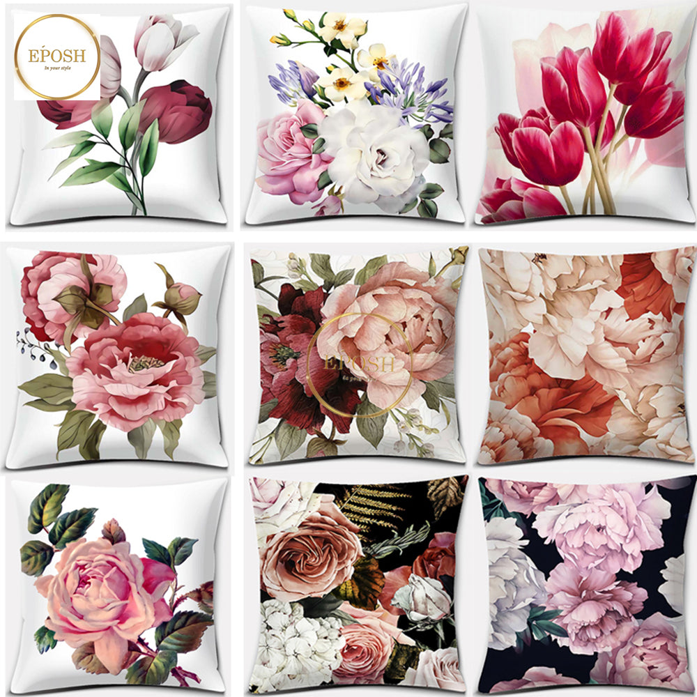 Pack of 9 Printed Cushion Covers - 000234