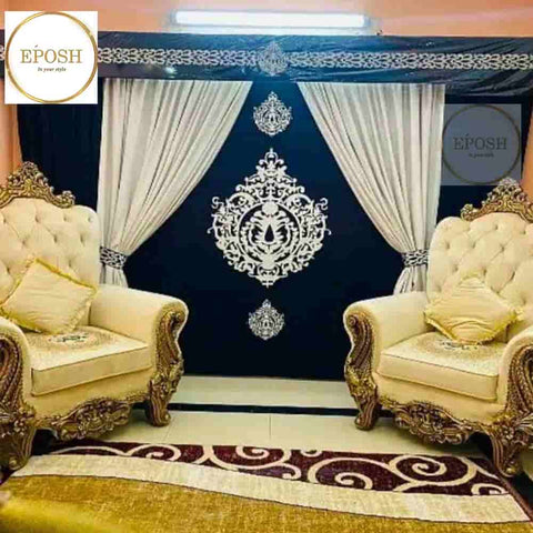 PREMIUM VELVET CURTAINS AND BLIND -039