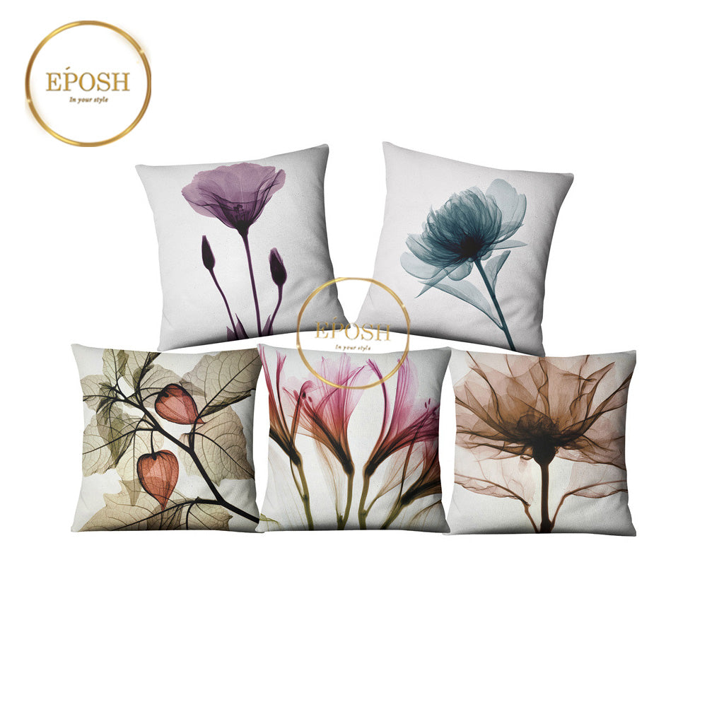 Pack of 5 Printed Cushion Covers - 000236