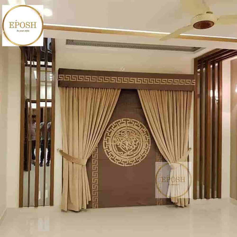 PREMIUM VELVET CURTAINS AND BLIND -042