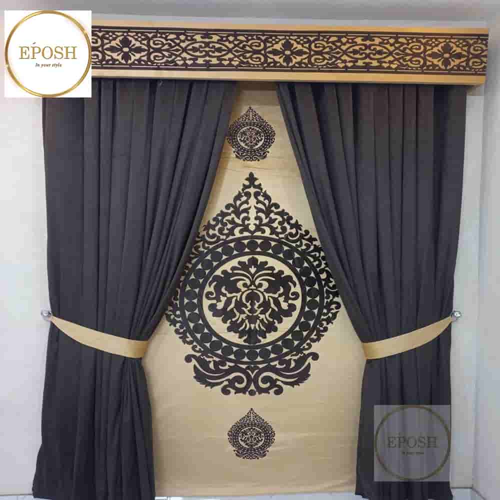 PREMIUM VELVET CURTAINS AND BLIND -051