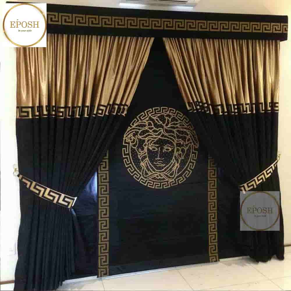 PREMIUM VELVET CURTAINS AND BLIND -062