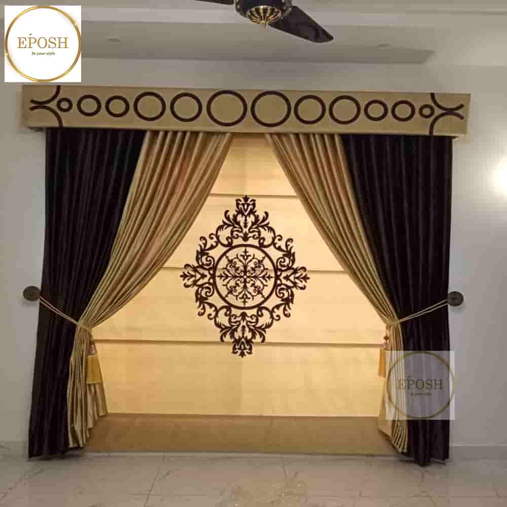 PREMIUM VELVET CURTAINS AND BLIND -067