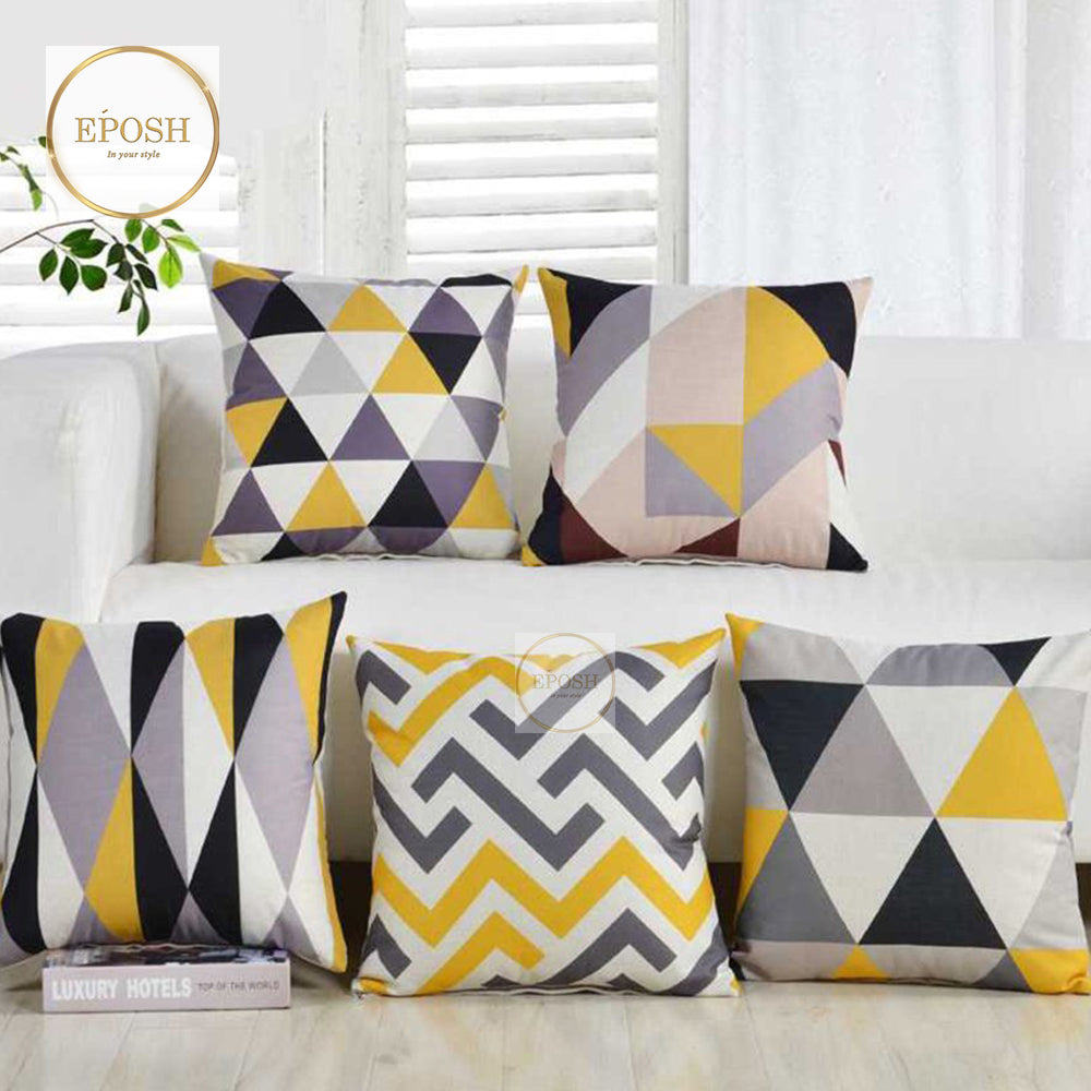 Pack of 5 Velvet Printed cushion - VC0005