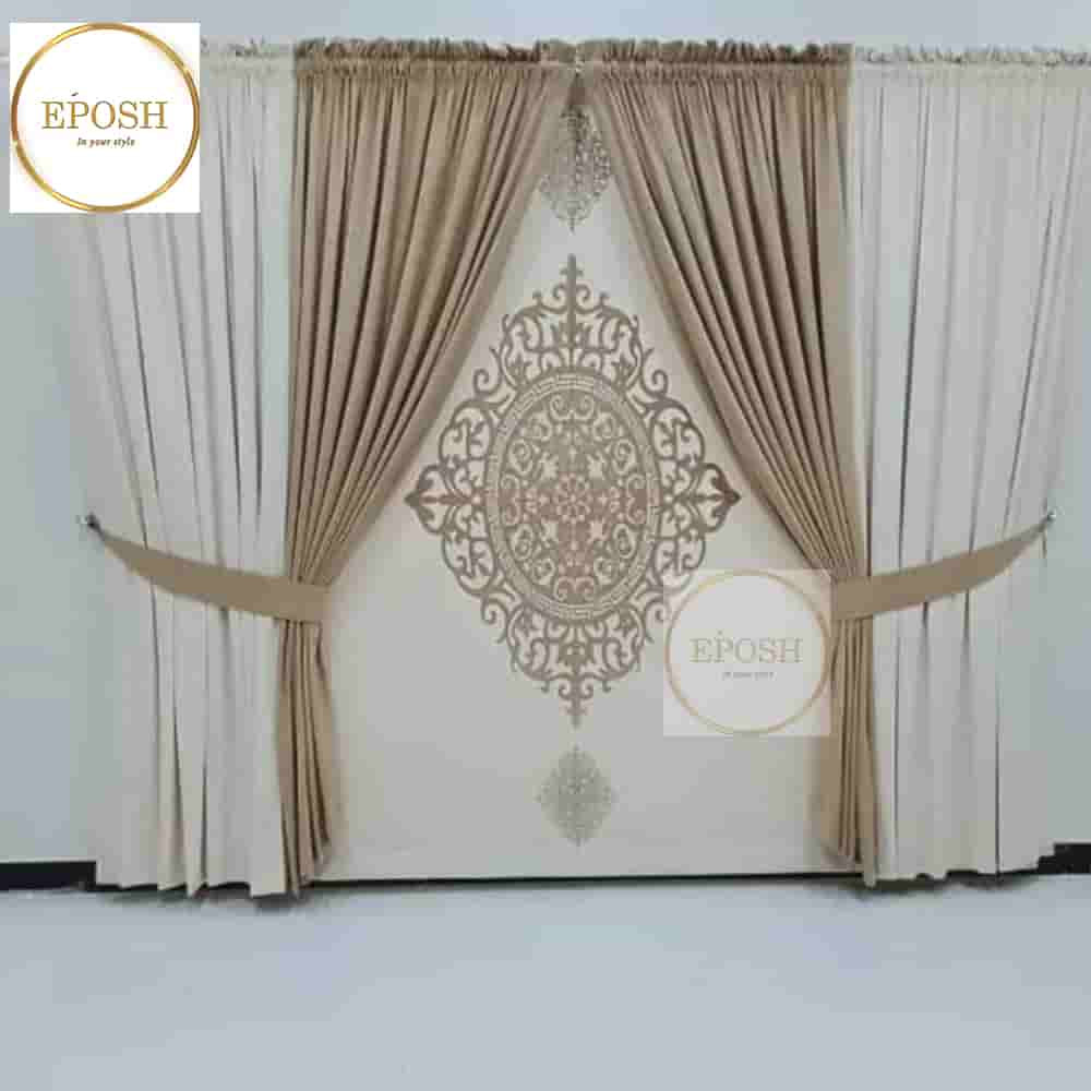 PREMIUM VELVET CURTAINS AND BLIND -071