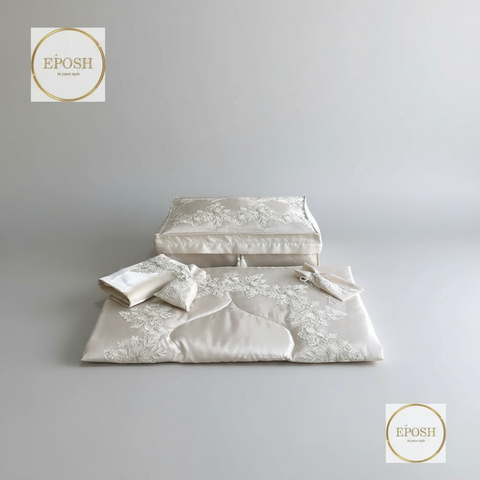 Islamic Prayer Mat set - Light Beige