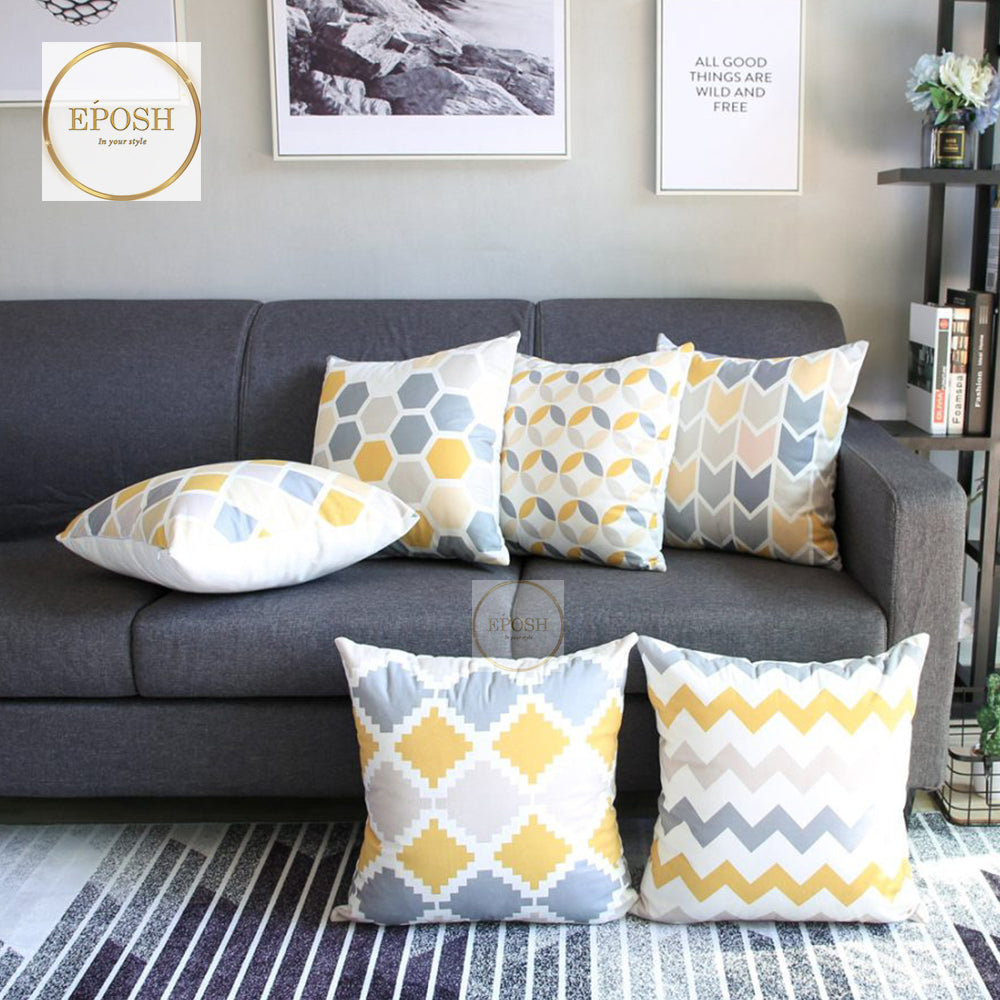 Pack of 6 Velvet Printed cushion - VC0006